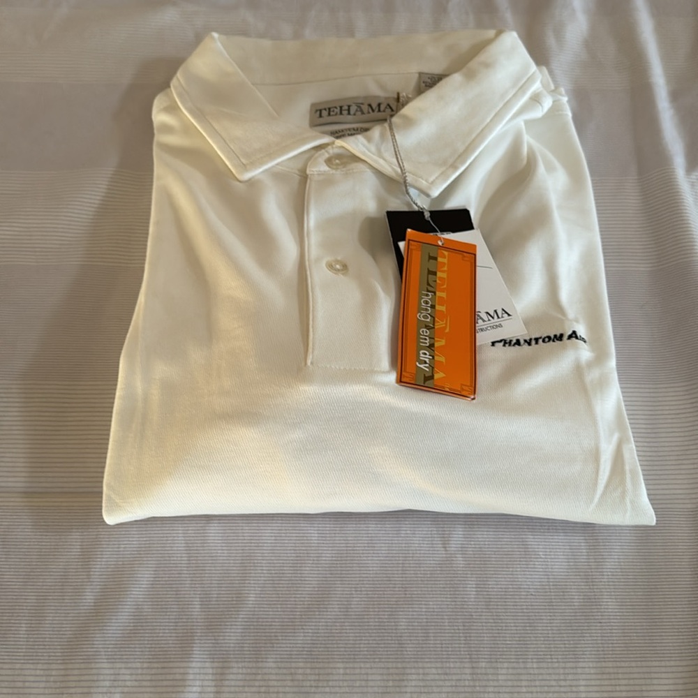 TEHAMA golf white embroidered Phantom Air